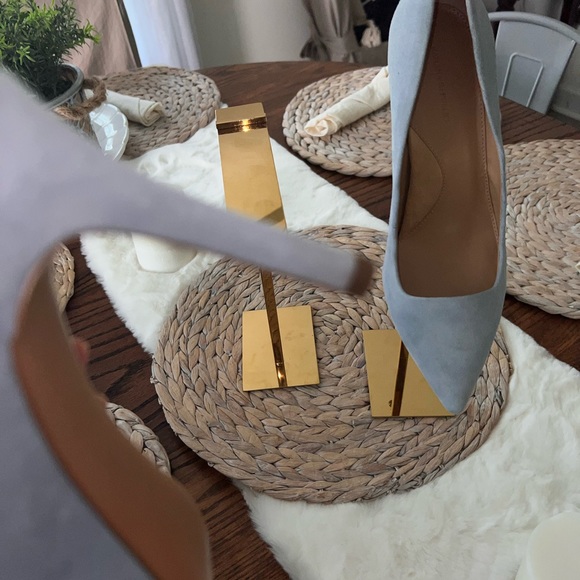 Pointy Toe Suede Pump Banana Republic Baby Blue - Picture 6 of 10